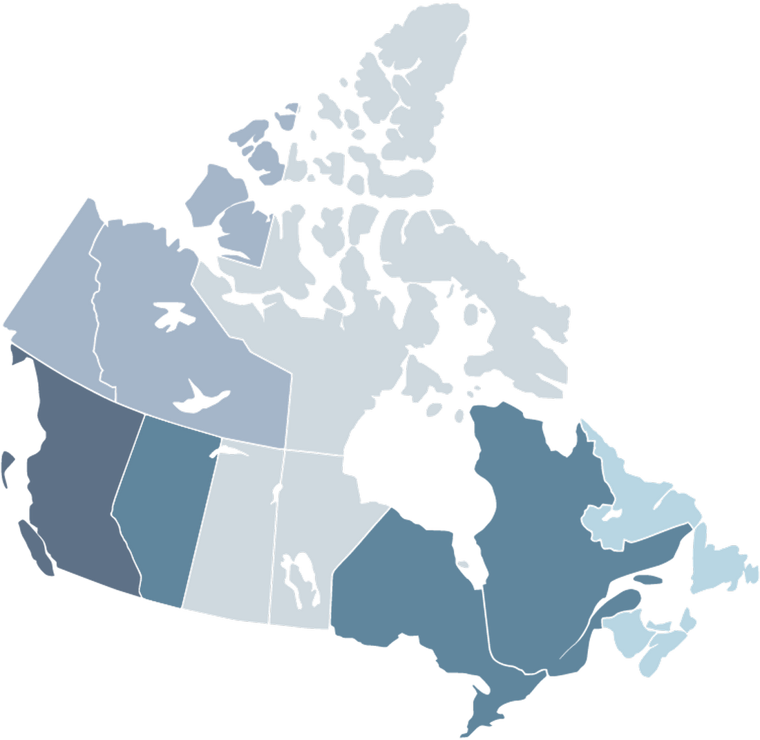 map of Canada